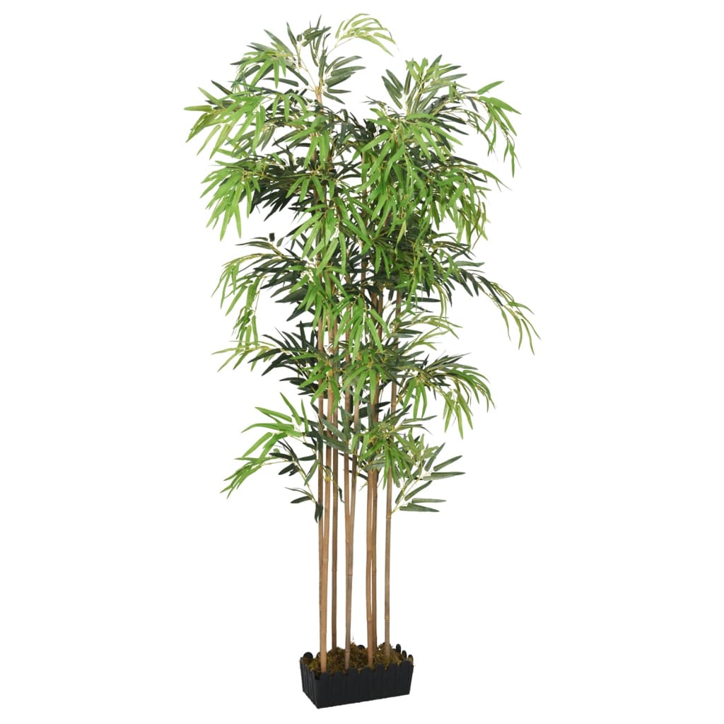 Konstväxt bambu 1095 blad 150 cm grön