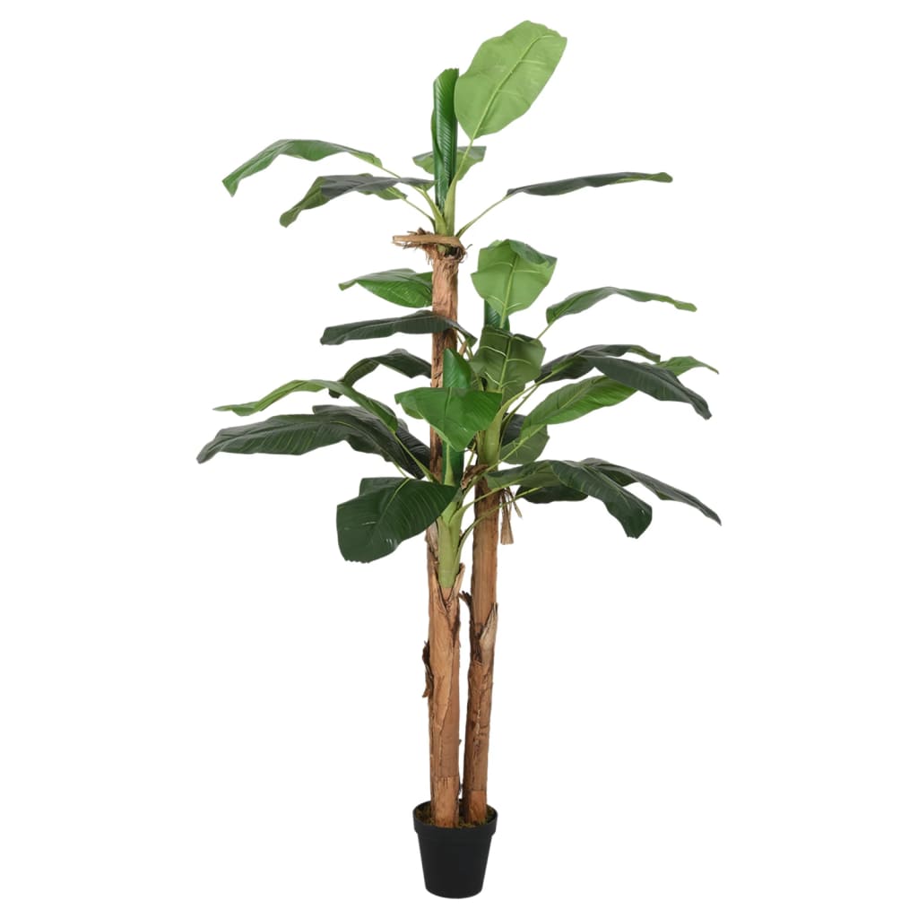 Konstgjord bananträd 18 blad 150 cm grön