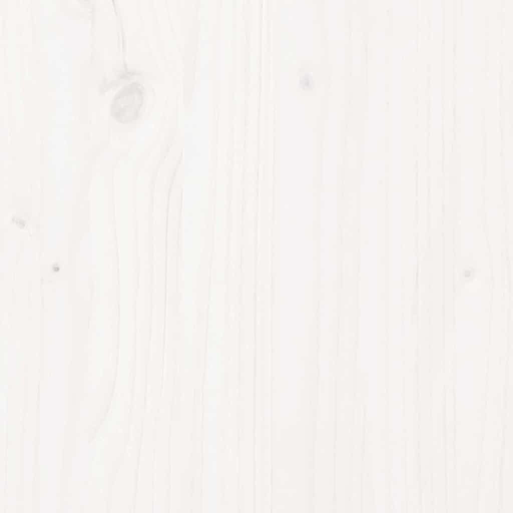 Bordsskiva vit Ø30x3 cm massiv furu