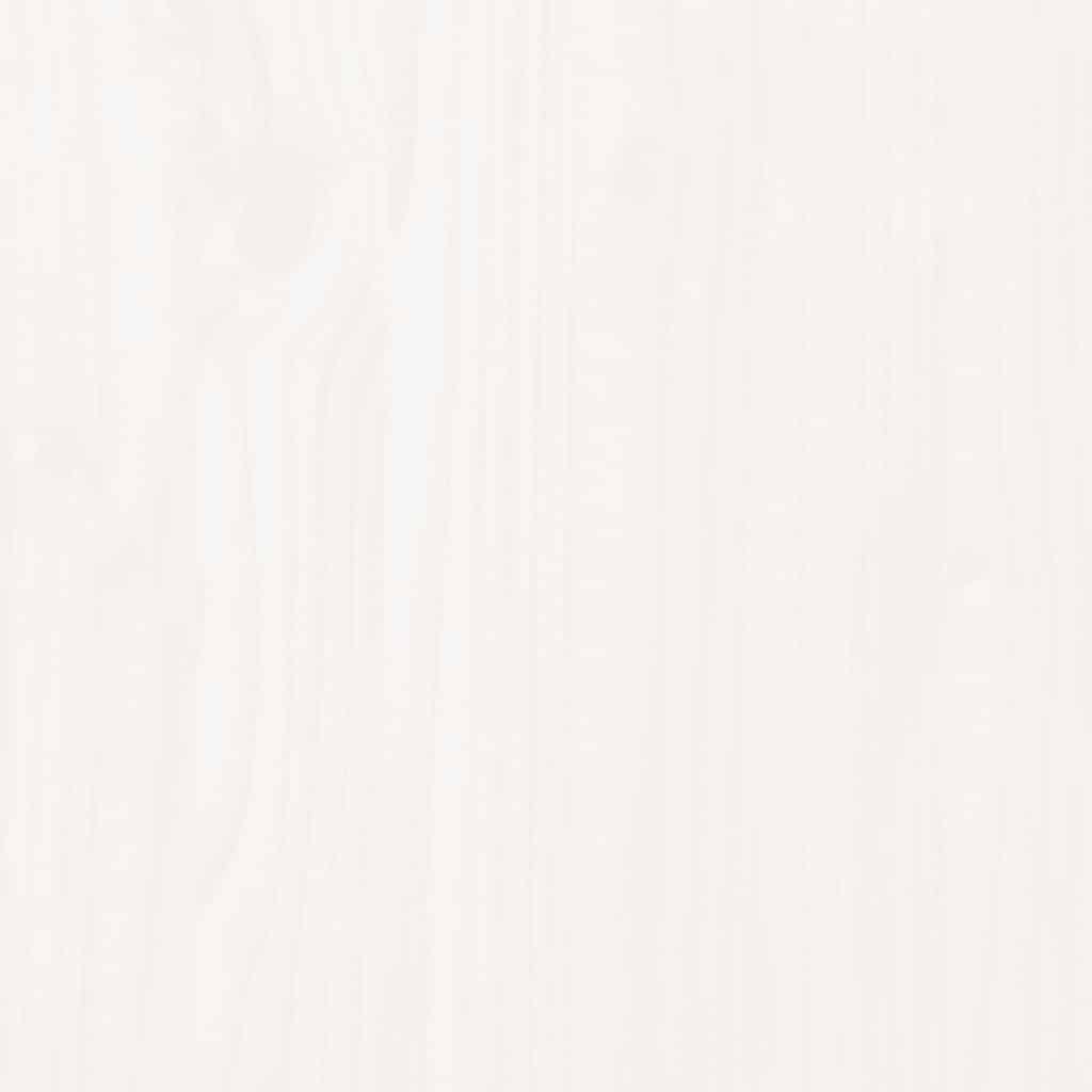 Bordsskiva rund vit Ø40x3 cm massiv furu