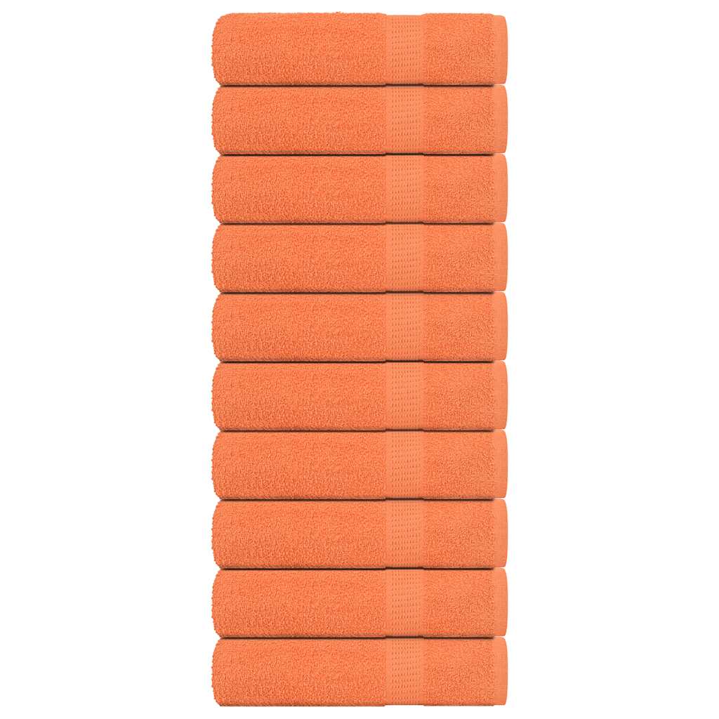 Duschhanddukar FROGN 10 st orange 70x140 cm 360 gsm