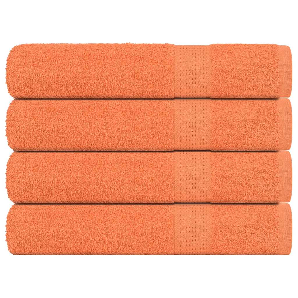 Bastuhanddukar FROGN 4 st orange 80x200 cm 360 gsm