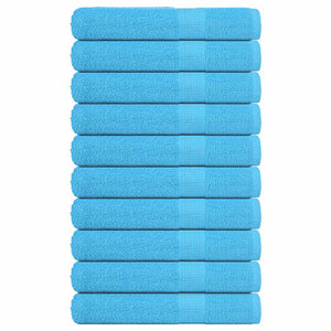 Handdukar FROGN 10 st turkos 100x200 cm 360 gsm