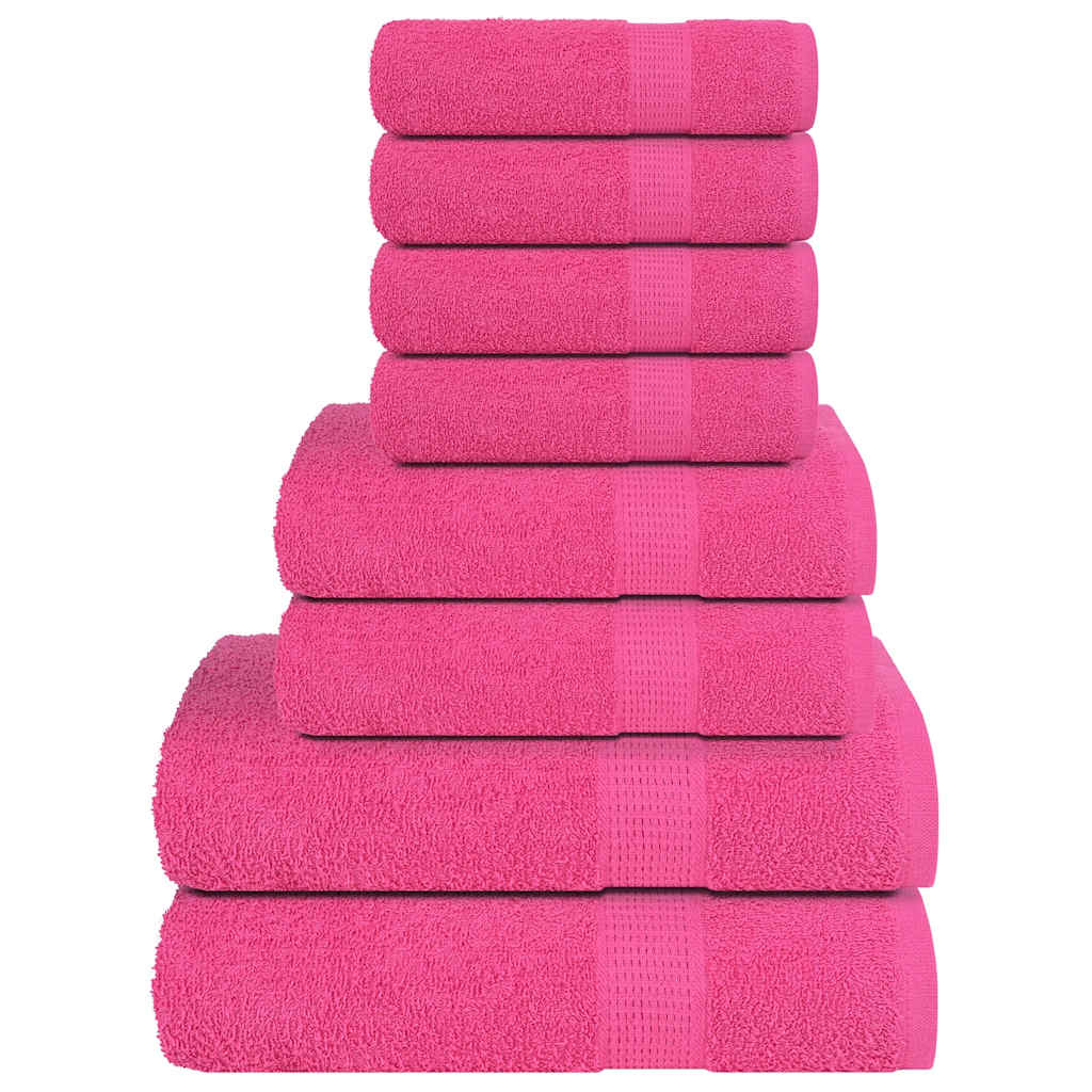 8-delat handduksset FROGN rosa 360 gsm