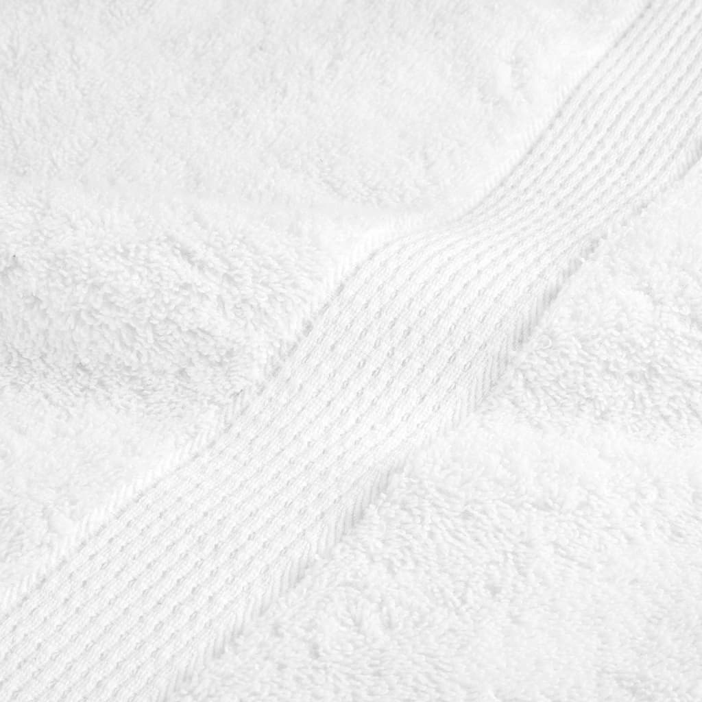 Premium Tvätthanddukar SOLUND 50 st Vita 30x30 cm 600 g/m²