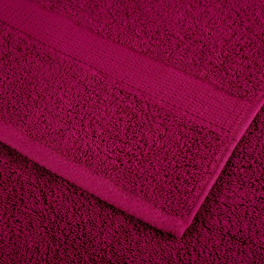 Premium Tvätthanddukar SOLUND 10 st Bordeaux 30x30 cm 600 g/m²