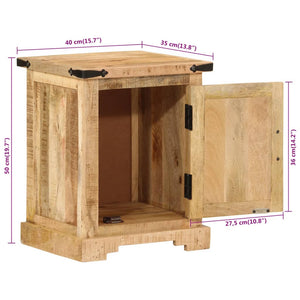 Sängbord 40x35x50 cm massivt mangoträ