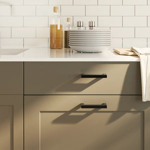 Skåphandtag 20 st svart 96 mm rostfritt stål