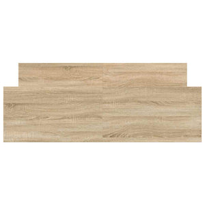 Sängram med huvudgavel och fotgavel sonoma-ek 150x200 cm