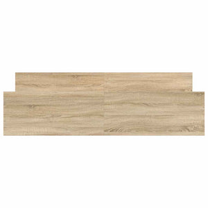 Sängram med huvudgavel och fotgavel sonoma-ek 180x200 cm