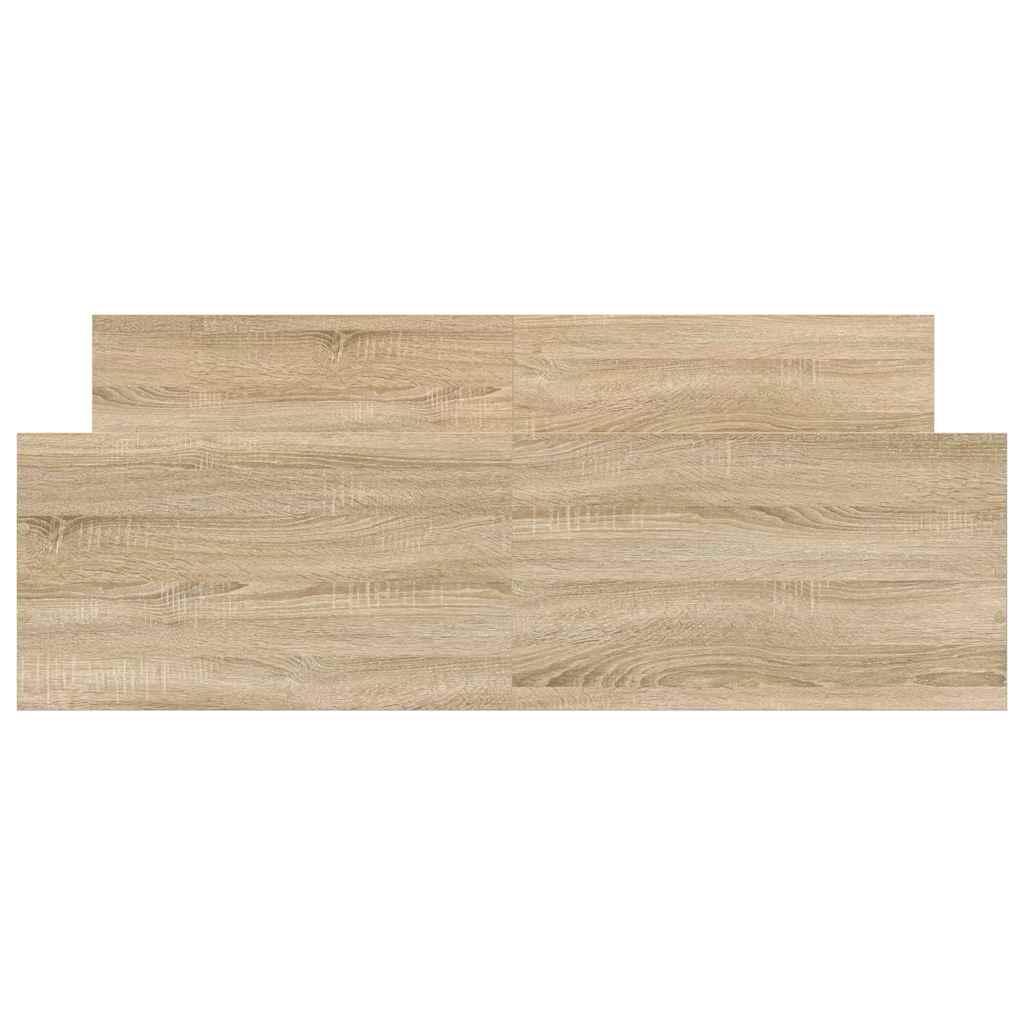 Sängram med huvudgavel och fotgavel sonoma-ek 135x190 cm