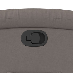 Reclinerfåtölj med uppresningshjälp taupe tyg