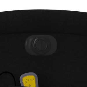 Elektrisk massagefåtölj med uppresningshjälp svart tyg