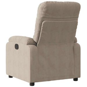 Elektrisk reclinerfåtölj taupe mikrofibertyg