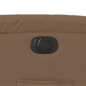 Elektrisk reclinerfåtölj Brun tyg