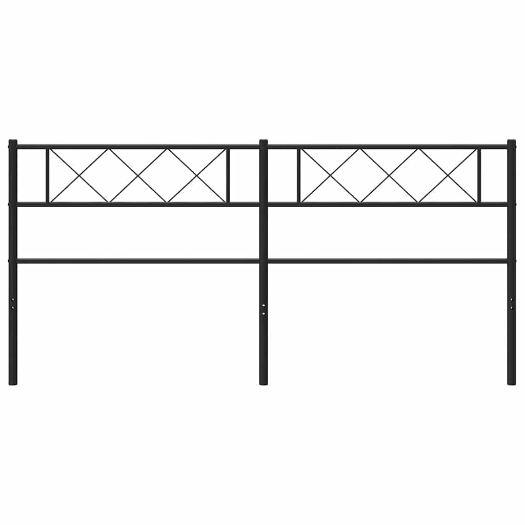 Huvudgavel metall svart 180 cm