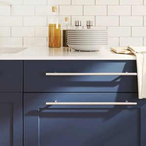 Skåphandtag 5 st silver 320 mm rostfritt stål