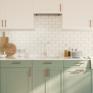 Skåphandtag 10 st brons 96 mm rostfritt stål