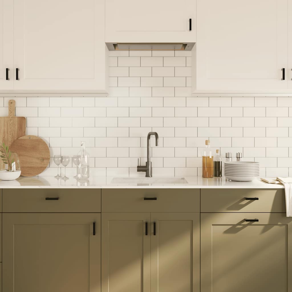 Skåphandtag 10 st svart 64 mm rostfritt stål