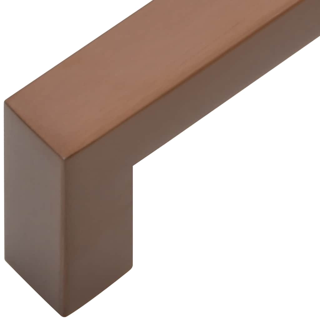 Skåphandtag 10 st brons 96 mm rostfritt stål