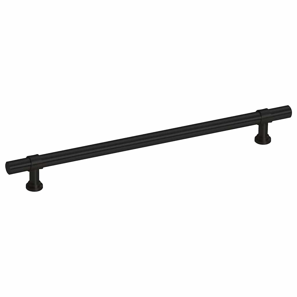 Skåphandtag 5 st svart 192 mm rostfritt stål