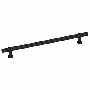 Skåphandtag 5 st svart 192 mm rostfritt stål