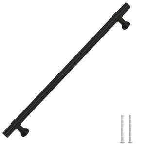 Skåphandtag 5 st svart 224 mm rostfritt stål