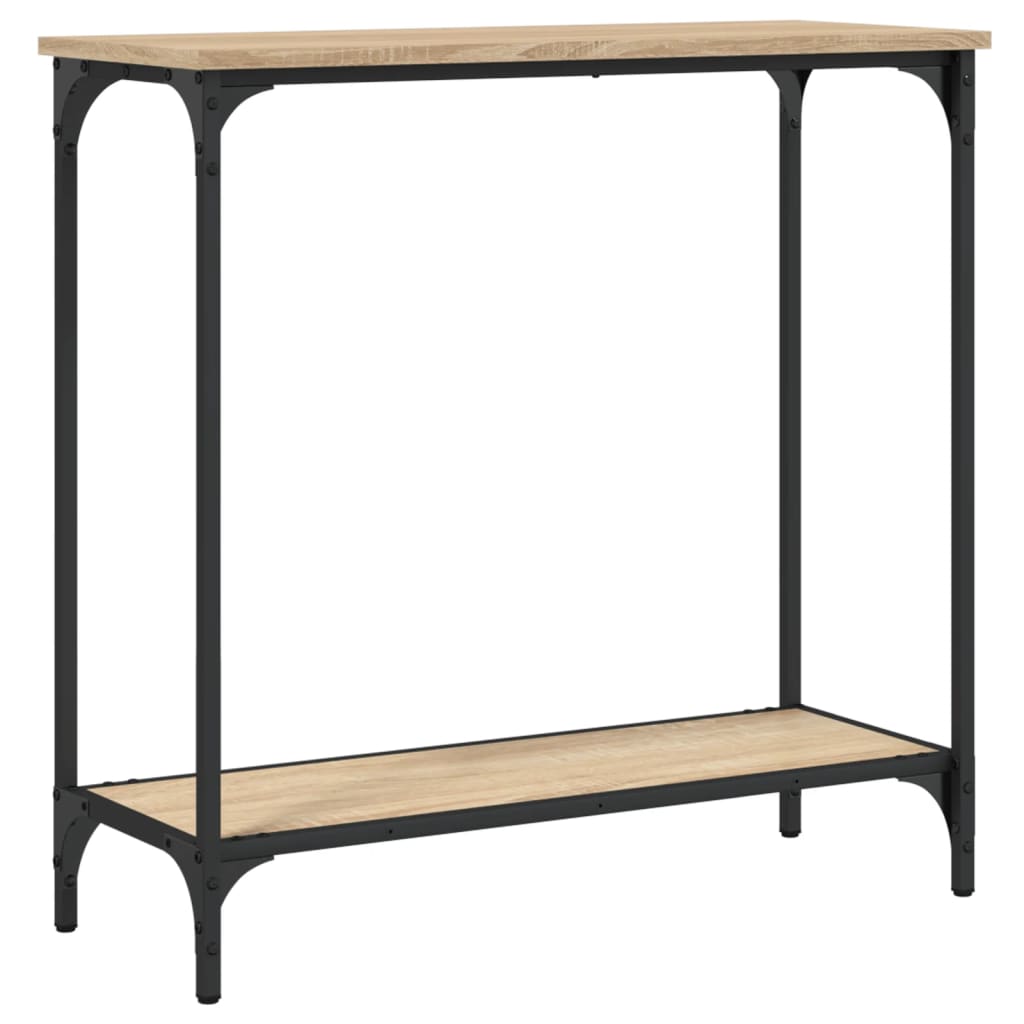 Konsolbord Sonoma Ek 75x30,5x75 cm Konstruerat trä