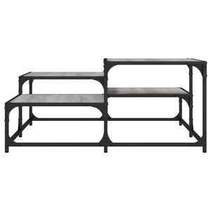 Soffbord grå sonoma 87,5x87,5x40 cm konstruerat trä