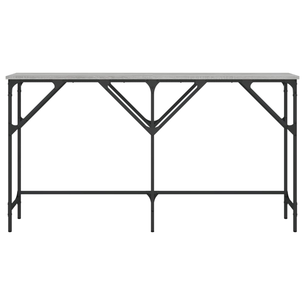 Avlastningsbord grå sonoma 140x29x75 cm konstruerat trä