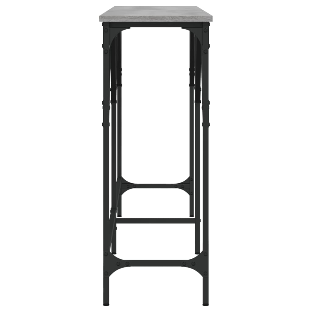 Avlastningsbord grå sonoma 180x29x75 cm konstruerat trä