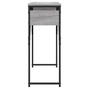 Avlastningsbord med hylla grå sonoma 105x30x75 cm