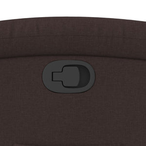 Reclinerfåtölj mörkbrun tyg