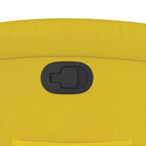 Reclinerfåtölj gul sammet