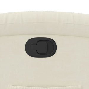 Fåtölj krämfärgad sammet