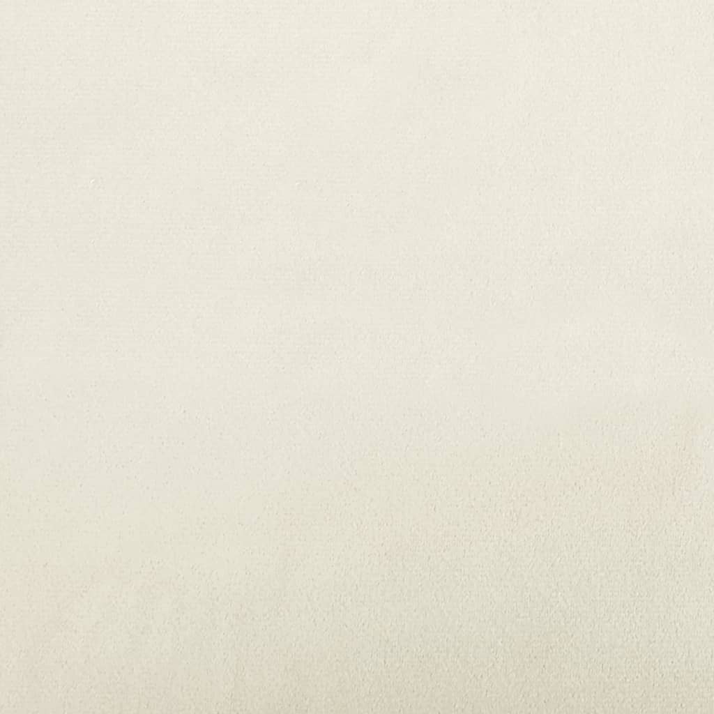 Fåtölj krämfärgad sammet