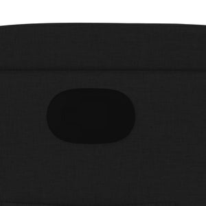 Reclinerfåtölj svart tyg