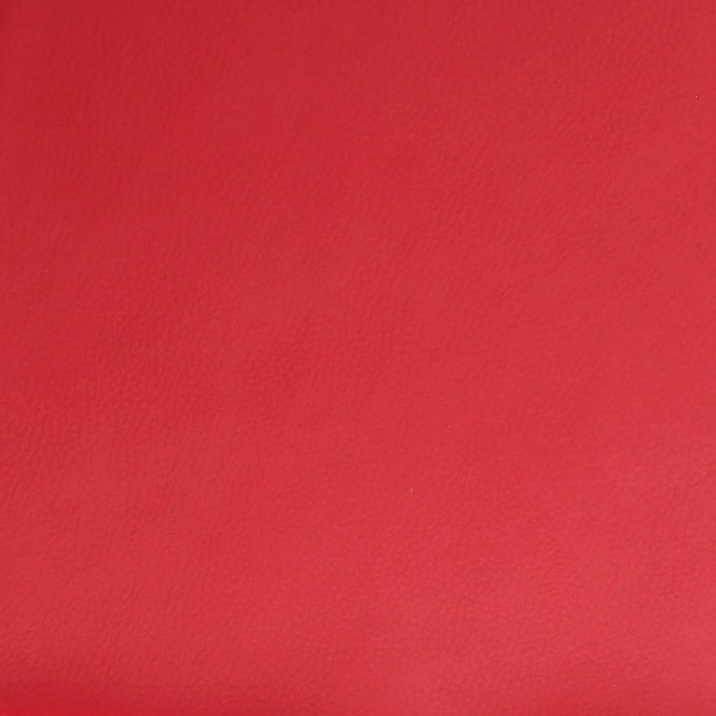 Reclinerfåtölj röd konstläder