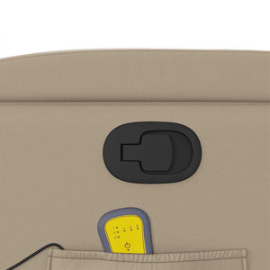 Massagefåtölj cappuccino konstläder