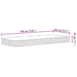 Bonellresårmadrass medium 90x190 cm