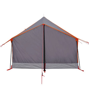 Campingtält 2 personer grå orange vattentätt
