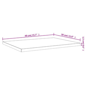 Vägghyllor 4 st rökfärgad ek 40x30x1,5 cm konstruerat trä