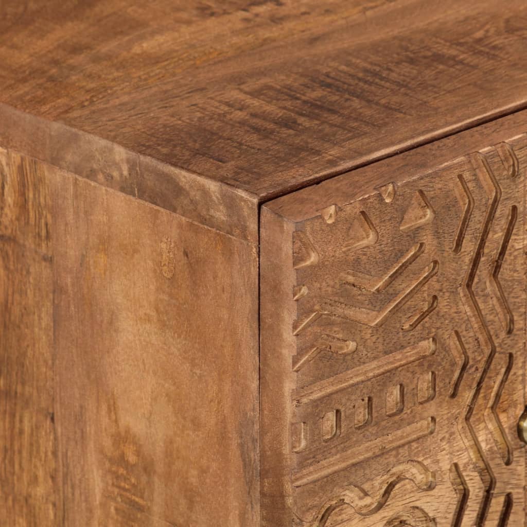 Byrå 55x30x76 cm massivt mangoträ och järn