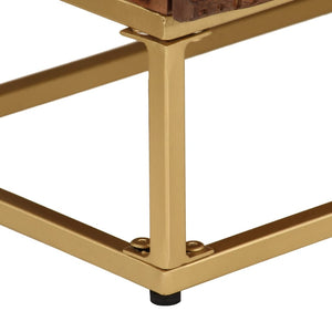 Byrå 55x30x76 cm massivt mangoträ och järn