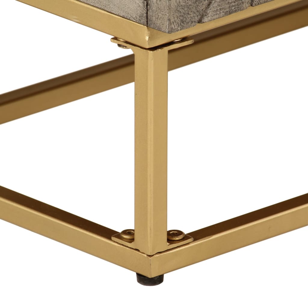 Byrå 55x30x76 cm massivt mangoträ och järn