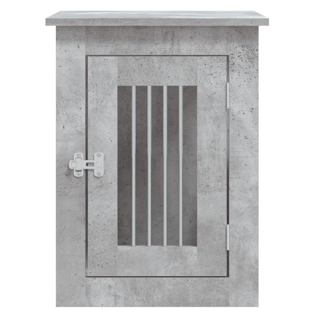 Hundbur/sidobord betonggrå 45x62x59 cm konstruerat trä