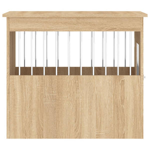 Hundbur/sidobord sonoma-ek 55x75x65 cm konstruerat trä