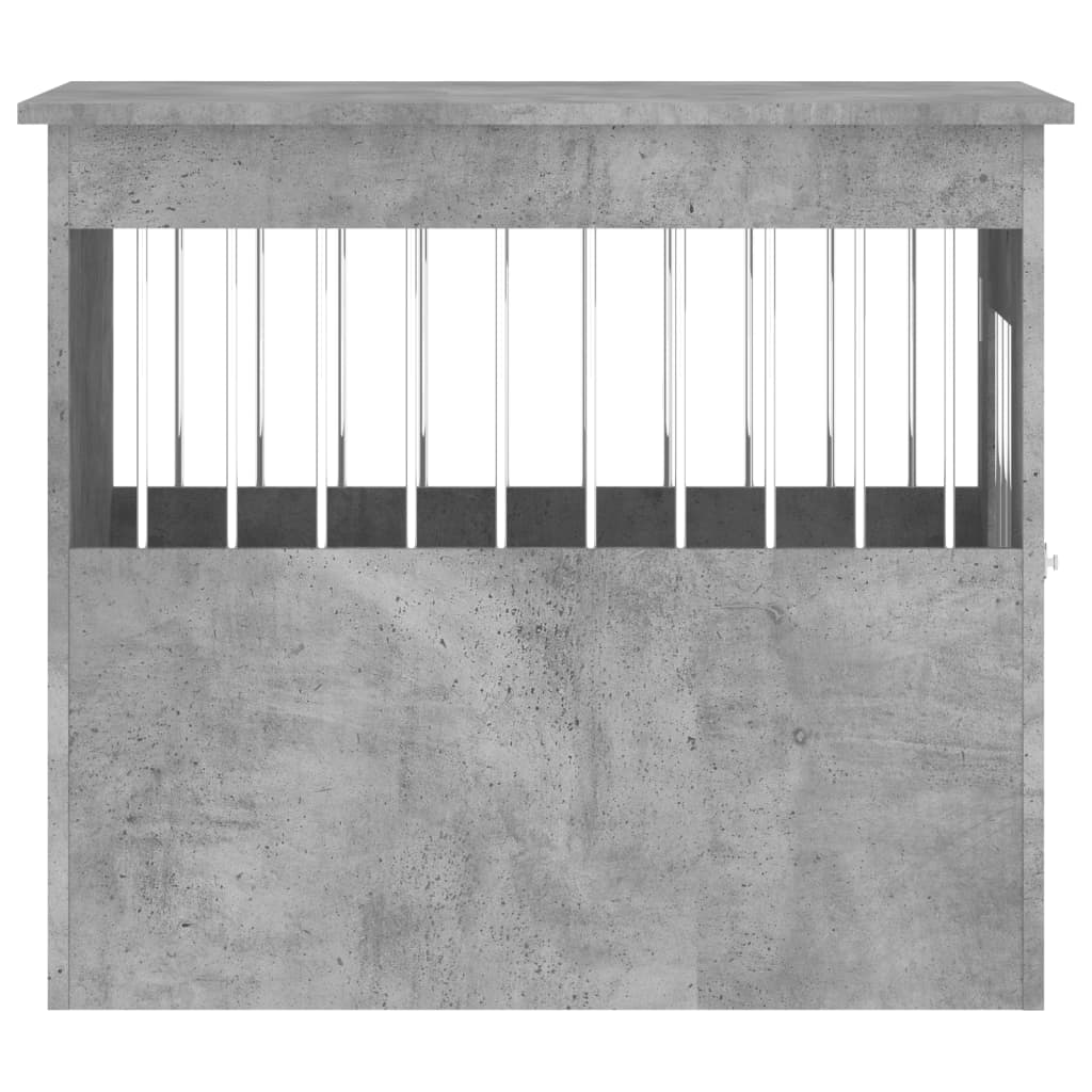 Hundbur/sidobord betonggrå 55x75x65 cm konstruerat trä