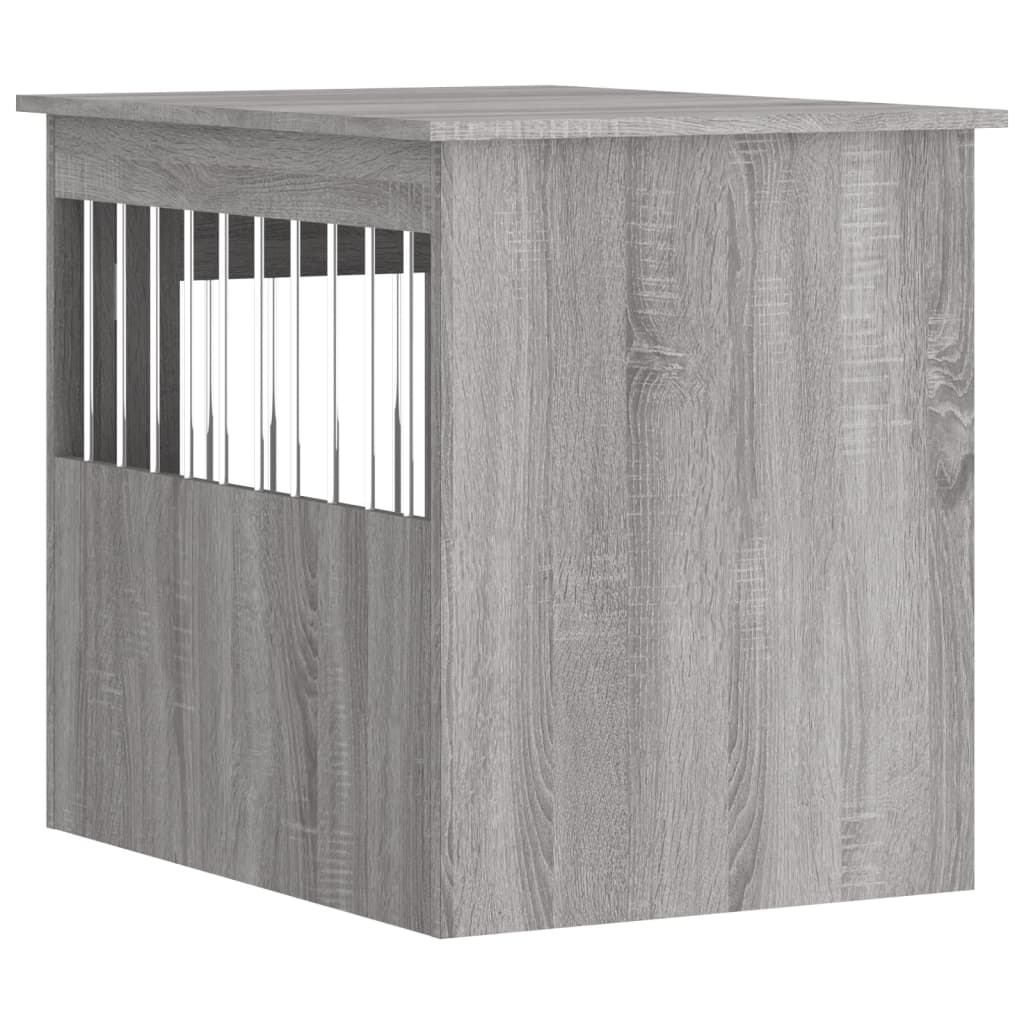 Hundbur/sidobord grå sonoma 55x75x65 cm konstruerat trä