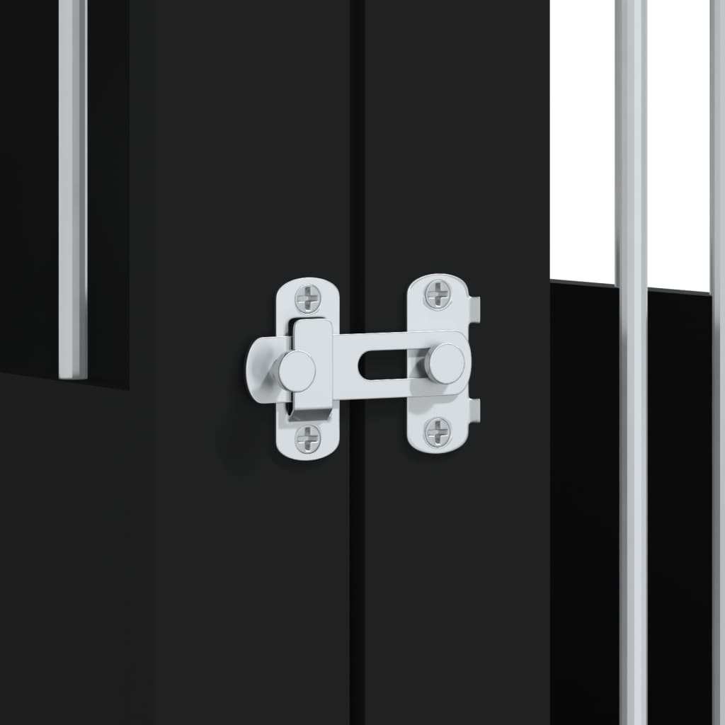 Hundbur/sidobord svart 55x80x68 cm konstruerat trä